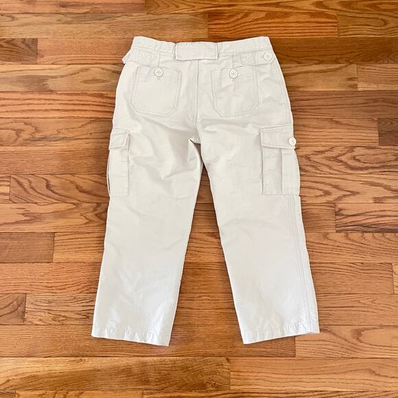 Marc Jacob Cropped Cargo Pants Womens 12 Bone Utility Normcore Casual Minimalist - Picture 2 of 9